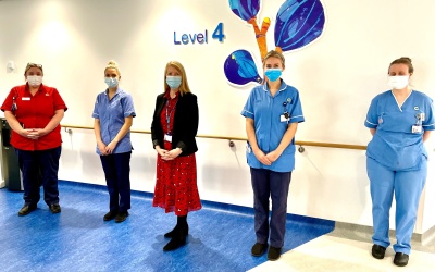 Chief Nurse Julie Gray with Clatterbridge staff.jpg