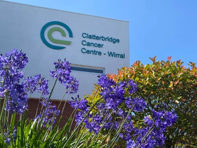 Blue flowers blossoming in the grounds of CCC-Wirral